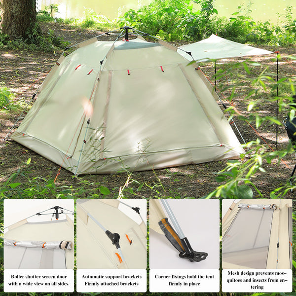 Camping Tent with Instant Setup, and Included Carry Bag, Sets Up in 60 Seconds