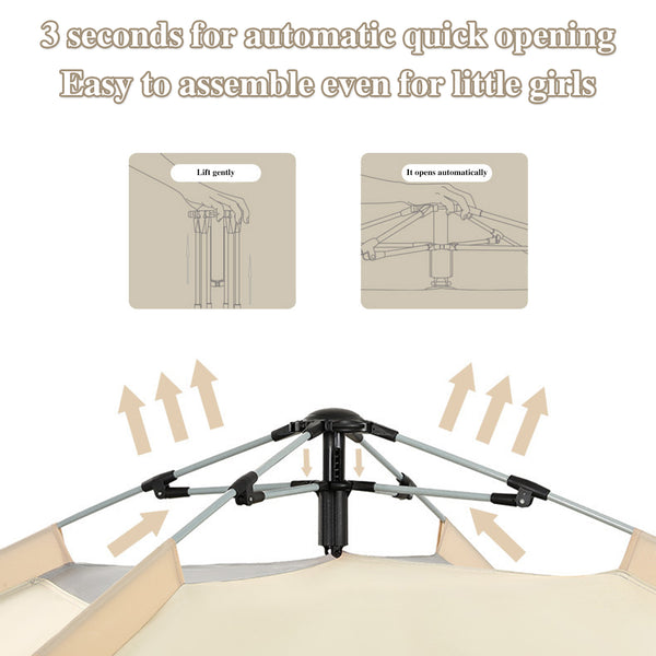 Camping Tent with Instant Setup, and Included Carry Bag, Sets Up in 60 Seconds